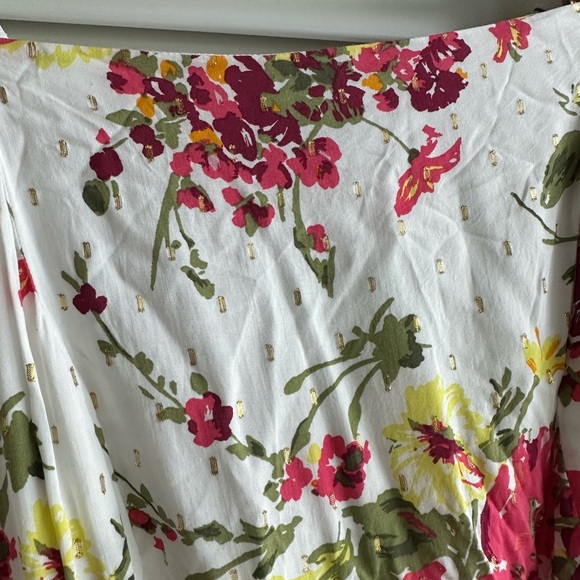 Lane Bryant convertible puff sleeve tiered floral midi dress. Like new condition - Picture 6 of 13